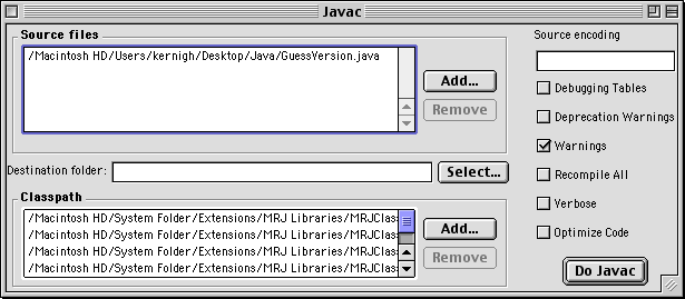 java 2 sdk install for mac